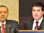 Erdogan pîrozbahî li Nêçîrvan Barzanî kir