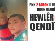 2 zarokên din ji Hewlêrê birin Qendîlê