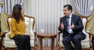 Mesrûr Barzanî pêşwaziya xelatgira Nobela Aştiyê Nadya Mûrad kir